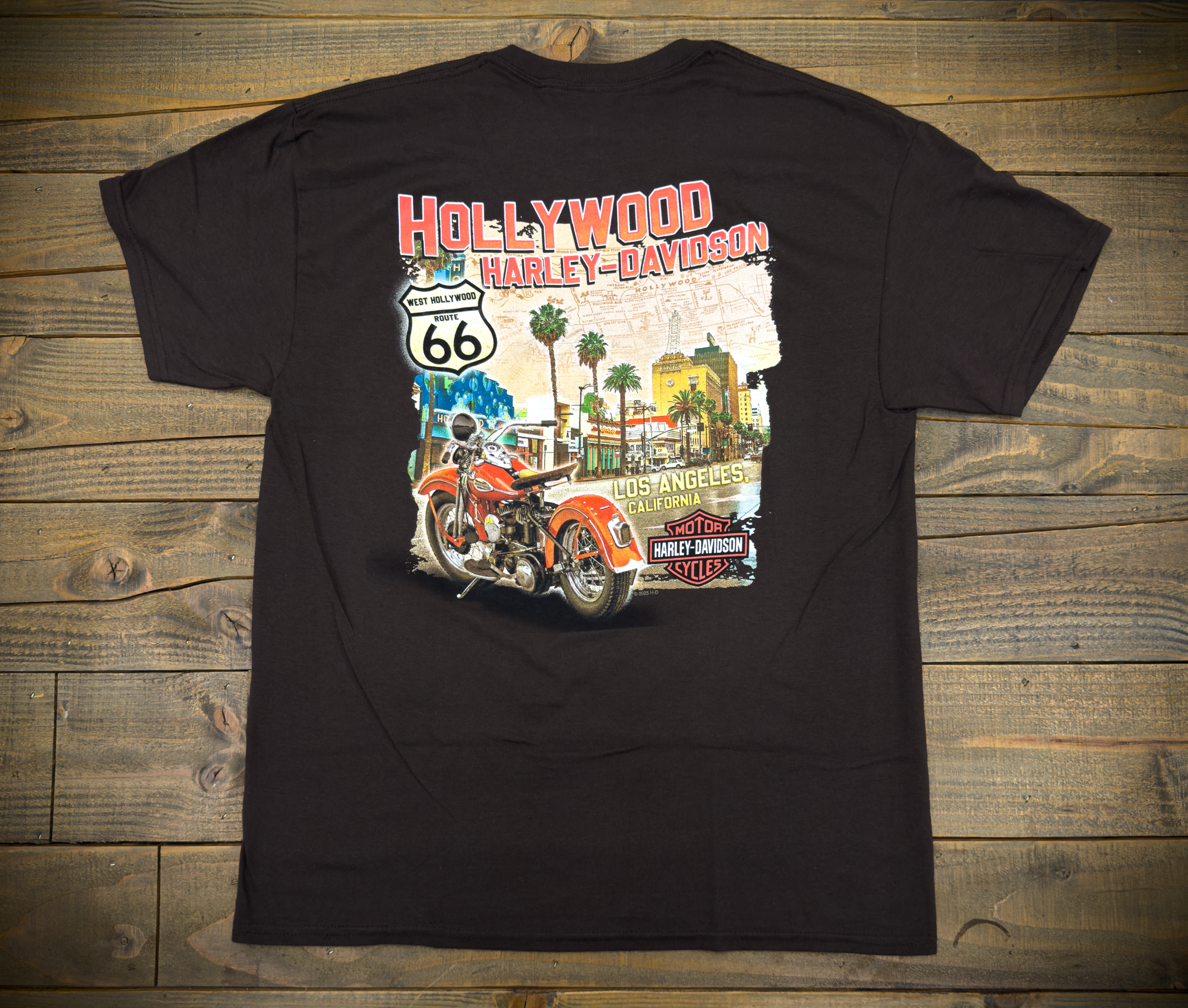 Map T-Shirt - Harley-Davidson® of Hollywood T-Shirt Map T-Shirt - Harley-Davidson® of Hollywood T-Shirt