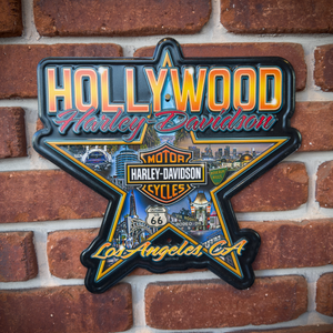 Hollywood Star Tin Sign