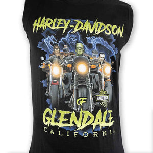 Harley-Davidson® of Glendale Shirt Sleeveless Hollywood Fright Nights Black