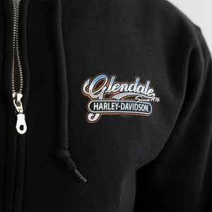Harley-Davidson® of Glendale Hoodie Zip-Up Hollywood Palms Black