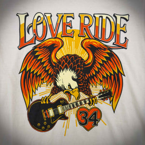 Glendale Harley-Davidson® Beige Love Ride® 34 Rockin Eagle T-Shirt Front Design