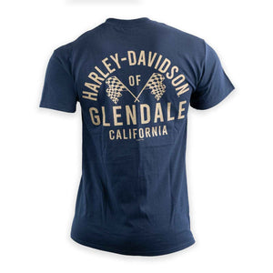 Glendale Harley-Davidson® Black Gold Racer II T-Shirt Back