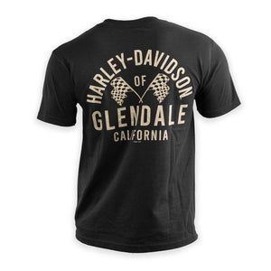Glendale Harley-Davidson® Black Gold Racer II T-Shirt Back 2