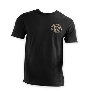 Glendale Harley-Davidson® Black Gold Racer II T-Shirt Front 2