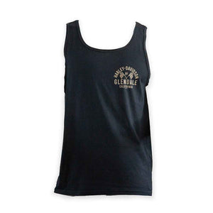 Glendale Harley-Davidson® Black Gold Racer II Tank Front