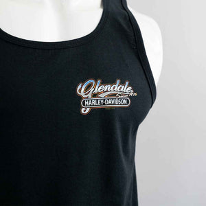 Glendale Harley-Davidson® Black Palms Tank Front Design