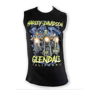 Glendale Harley-Davidson® Black Sleeveless Fright Night Front