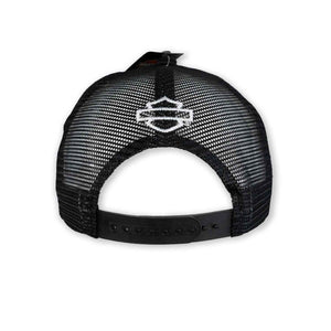 Glendale Harley-Davidson® Black Vintage Embers Trucker Hat Back