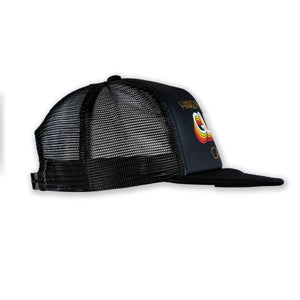 Glendale Harley-Davidson® Black Vintage Embers Trucker Hat Left Side