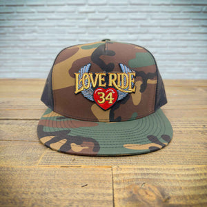 Glendale Harley-Davidson®  True Camo Love Ride® 34 Camo Trucker Hat Front