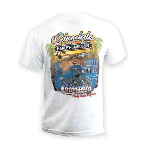 Glendale Harley-Davidson® White Palms T-Shirt Back