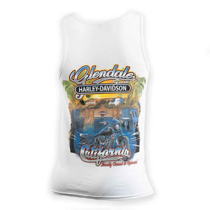 Glendale Harley-Davidson® White Palms Tank Back