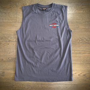 Hollywood Harley-Davidso® Gray Hollywood BLVD Sleeveless T-Shirt Front
