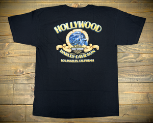 Hollywood Harley-Davidson® Black Bar and Shield Hollywood Film Strip T-Shirt Back