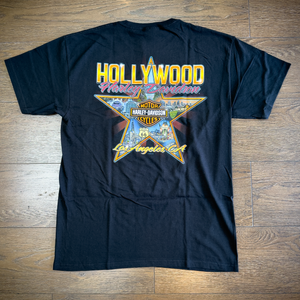 Hollywood Harley-Davidson® Black Bar and Shield Hollywood Walk of Fame Star T-Shirt Back