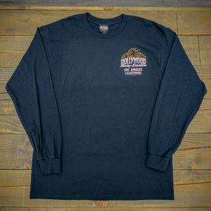 Hollywood Harley-Davidson Black Graffiti Long Sleeve T-Shirt Front