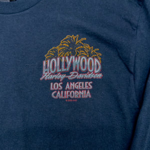 Hollywood Harley-Davidson Black Graffiti Long Sleeve T-Shirt Front Design