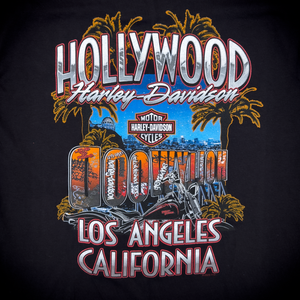 Hollywood Harley-Davidson® Black Graffiti T-Shirt Back Design
