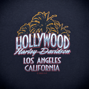 Hollywood Harley-Davidson® Black Graffiti T-Shirt Front Design