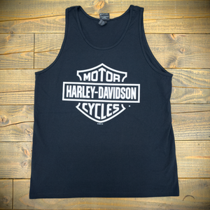 Hollywood Harley-Davidson® Black HD Bar and Shield Tank Top Front