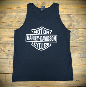 Hollywood Harley-Davidson® Black HD Bar and Shield Tank Top Front