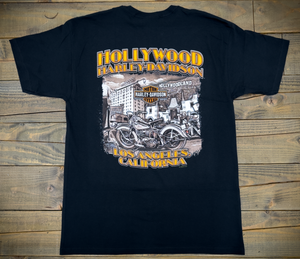 Hollywood Harley-Davidson® Black HD Camo Willie G Hollywoodland T-Shirt T-Shirt Back