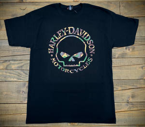 Hollywood Harley-Davidson® Black HD Camo Willie G Hollywoodland T-Shirt T-Shirt Front