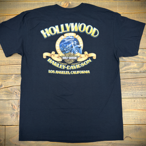 Hollywood Harley-Davidson® Black HD Fracture Film Strip Pocket T-Shirt Back
