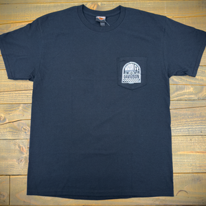 Hollywood Harley-Davidson® Black HD Fracture Film Strip Pocket T-Shirt Front