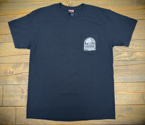 Hollywood Harley-Davidson® Black HD Fracture Film Strip Pocket T-Shirt Front