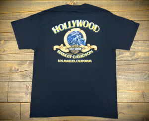 Hollywood Harley-Davidson® Black HD Willie G Film Strip Pocket T-Shirt Back