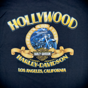 Hollywood Harley-Davidson® Black HD Willie G Film Strip Pocket T-Shirt Back Design