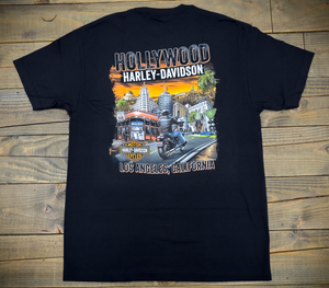 Hollywood Harley-Davidson® Black Icon T-Shirt Back