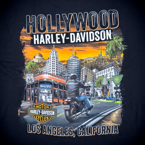Hollywood Harley-Davidson® Black Icon T-Shirt Back Design
