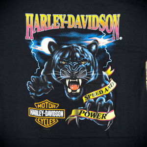 Hollywood Harley-Davidson® Black Panther T-Shirt Front Design