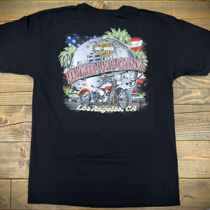 Hollywood Harley-Davidson® Black Willie G Hollywood Universal Globe T-Shirt Back