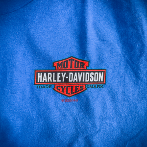 Hollywood Harley-Davidson® Blue Hollywood BLVD T-Shirt Front Design