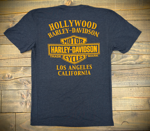 Hollywood Harley-Davidson® Denim Heather HD Mayhem T-Shirt Back