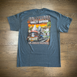Hollywood Harley-Davidson® Denim Heather Icon T-Shirt Back