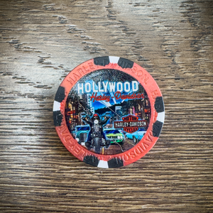 Hollywood Harley-Davidson® Full Color Poker Chip Random Color Back