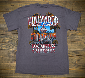 Hollywood Harley-Davidson® Gray Graffiti T-Shirt Back