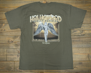 Hollywood Harley-Davidson Green Leaf City Of Angels T-Shirt Back
