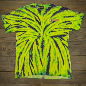 Hollywood Harley-Davidson Green Tie Dye Map T-Shirt Front