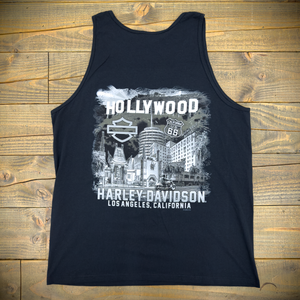 Hollywood Harley-Davidson® HD Bar and Shield Tank Top Back