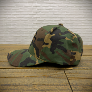 Hollywood Harley-Davidson Harley-Davidson Bar & Shield Outline Camo Fitted Hat Right Side