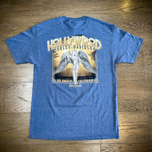 Hollywood Harley-Davidson® Heather Blue City Of Angels T-Shirt Back