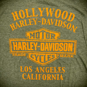 Hollywood Harley-Davidson® Heather Green HD Fracture T-Shirt Back Design