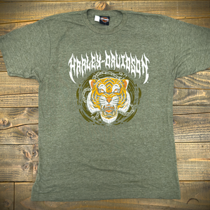 Hollywood Harley-Davidson® Heather Green HD Fracture T-Shirt Front