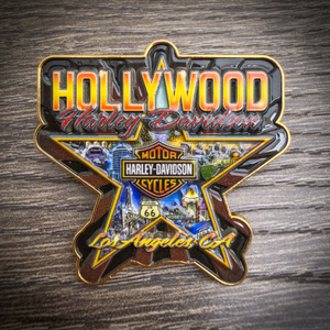 Hollywood Harley-Davidson® Hollywood Walk of Fame Star Pin Close Up