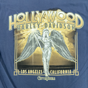 Hollywood Harley-Davidson Indigo City Of Angels T-Shirt Back Design
